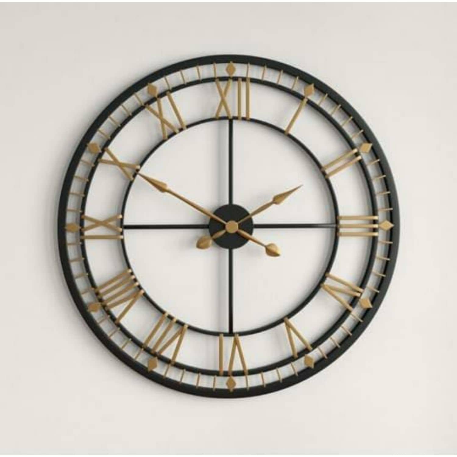 Black Roman Wall Clock
