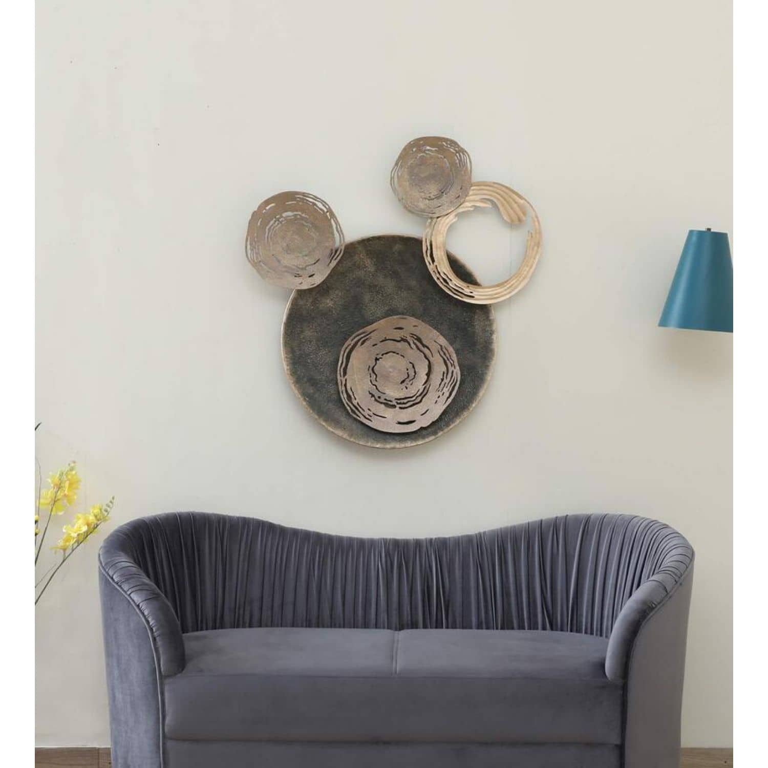 Crescent Plate Metal Wall Art
