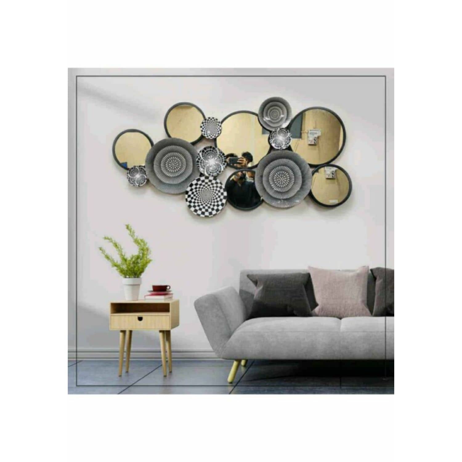 Lattice Plate Wall Art & Mirror