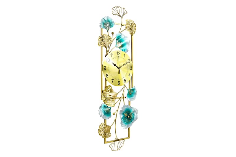 Multicolor Pipe Framed Floral Wall Clock