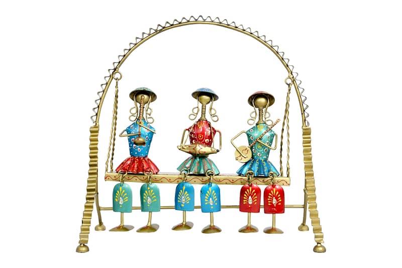 Metal Sitting Doll in Jhula