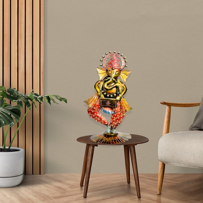 Standing Ganesha with Harmonium