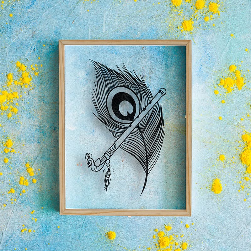 Krishna Sign Acrylic Frame