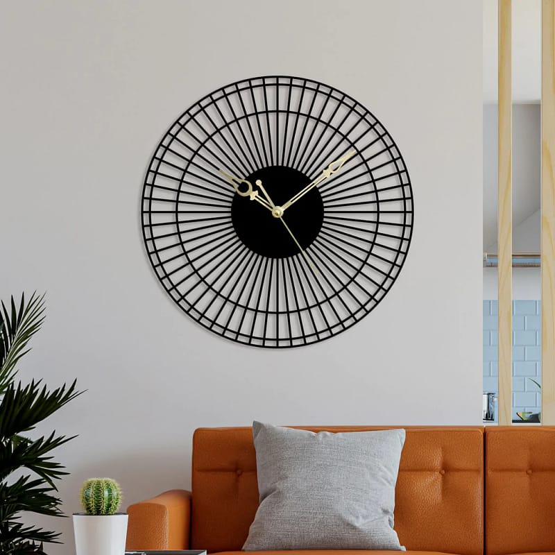 Lovely Lines Metal Wall Clock