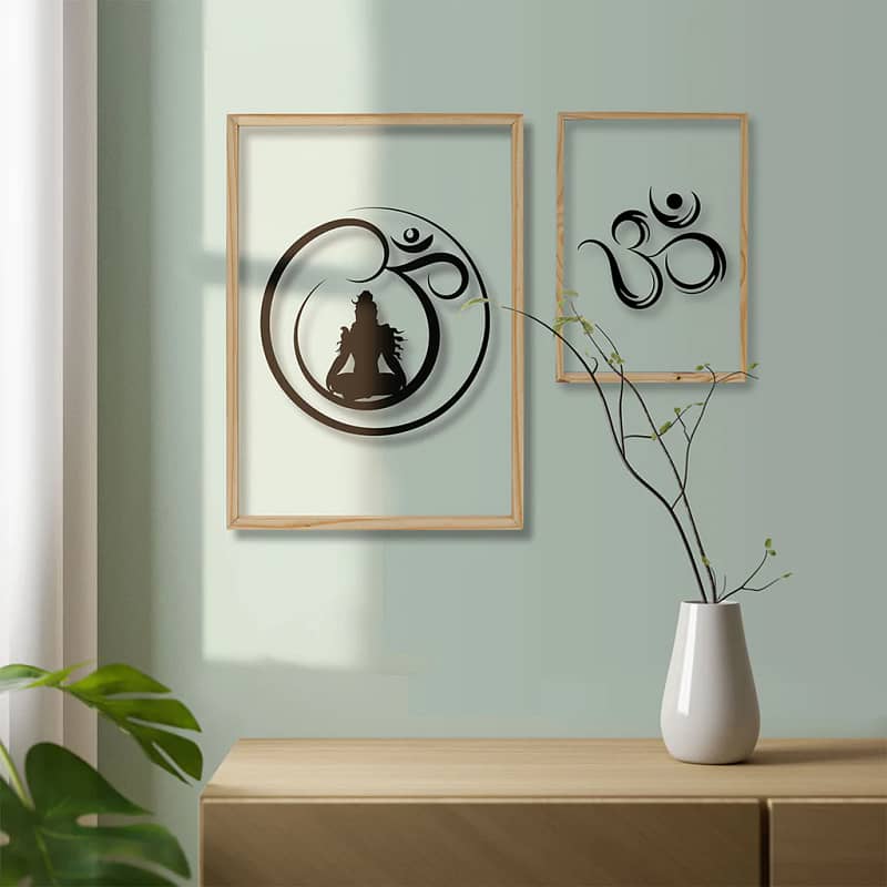Om Shiva Acrylic Frame