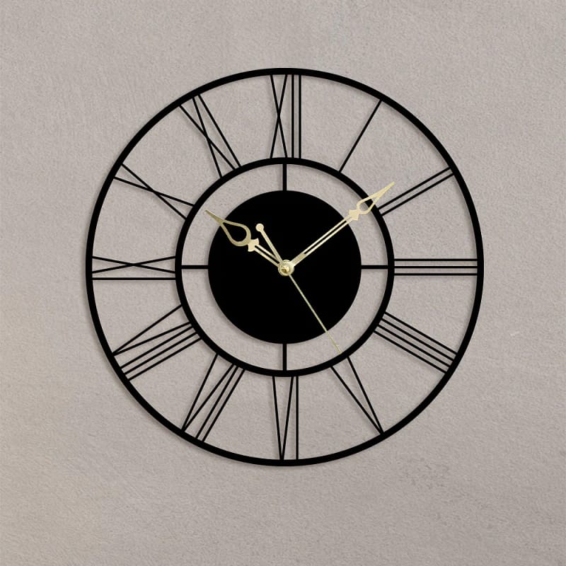 Simplest Roman Design Metal Wall Clock