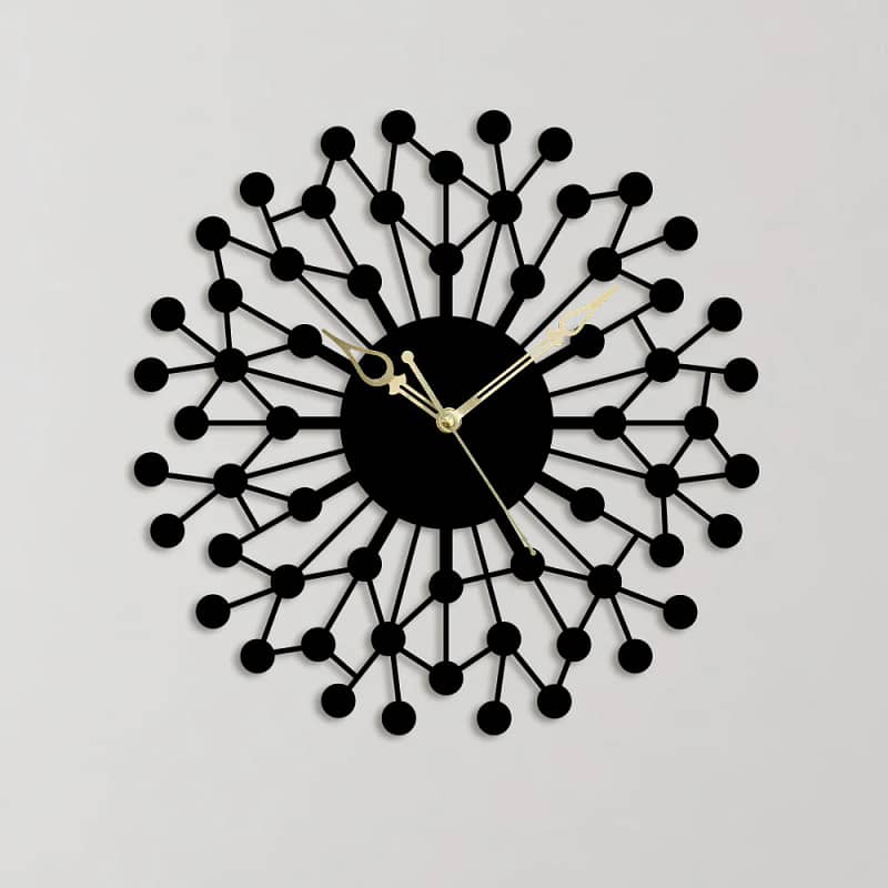 Spiral Nest Metal Wall Clock 1