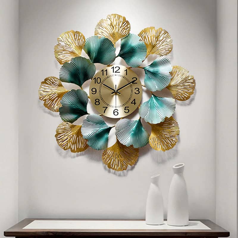 Blue Decorative Wall Clock