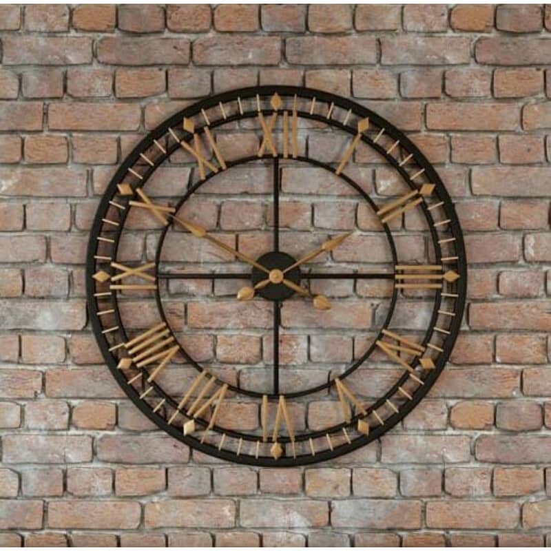 Black Roman Wall Clock