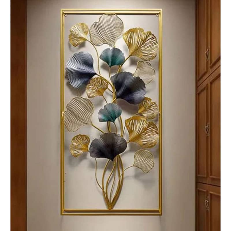 Floral Frame Metal Wall Art