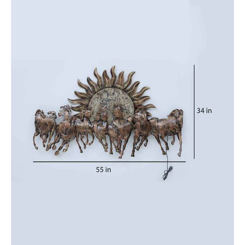 Seven Horses with LED Light