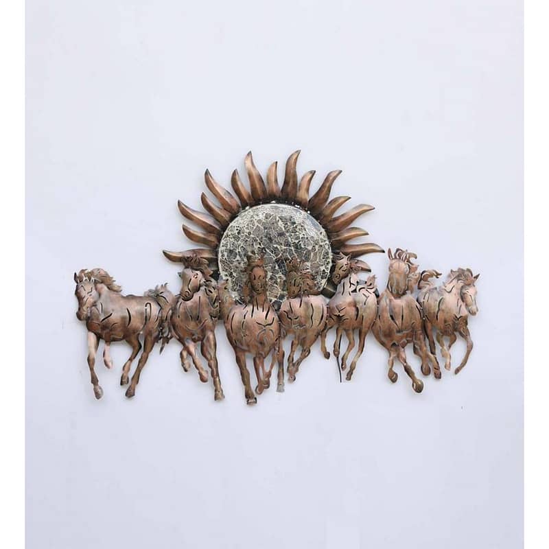 Seven Horses with LED Light