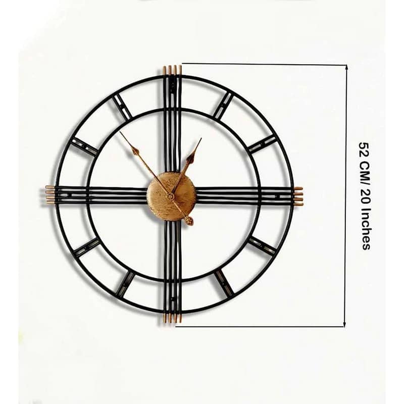 Round Metal Wall Clock