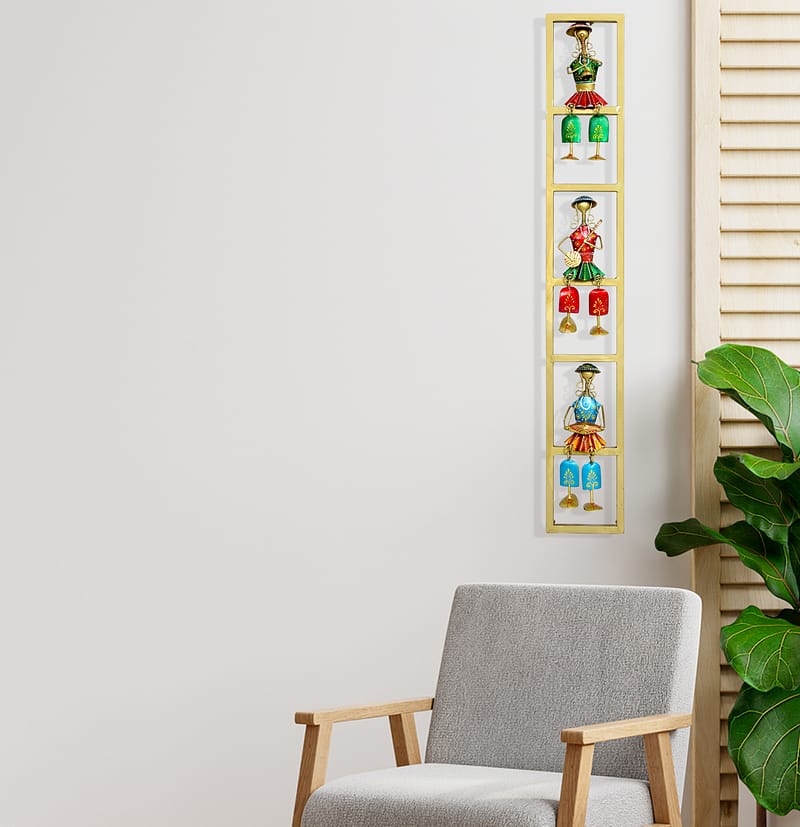 Multicolor Doll Metal Wall Art Frame